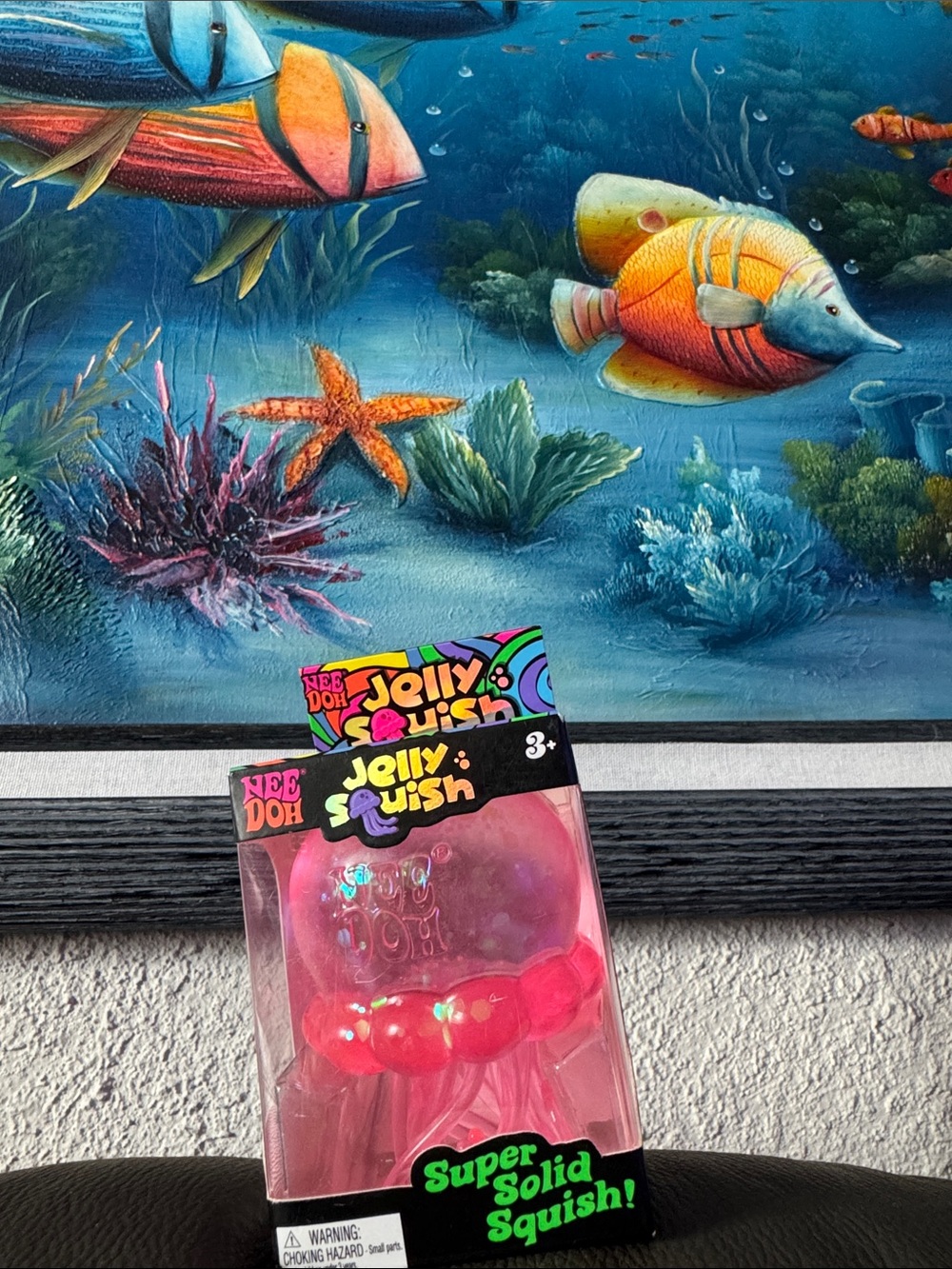 Nee Doh Jelly Squish Pink Super Solid Squish